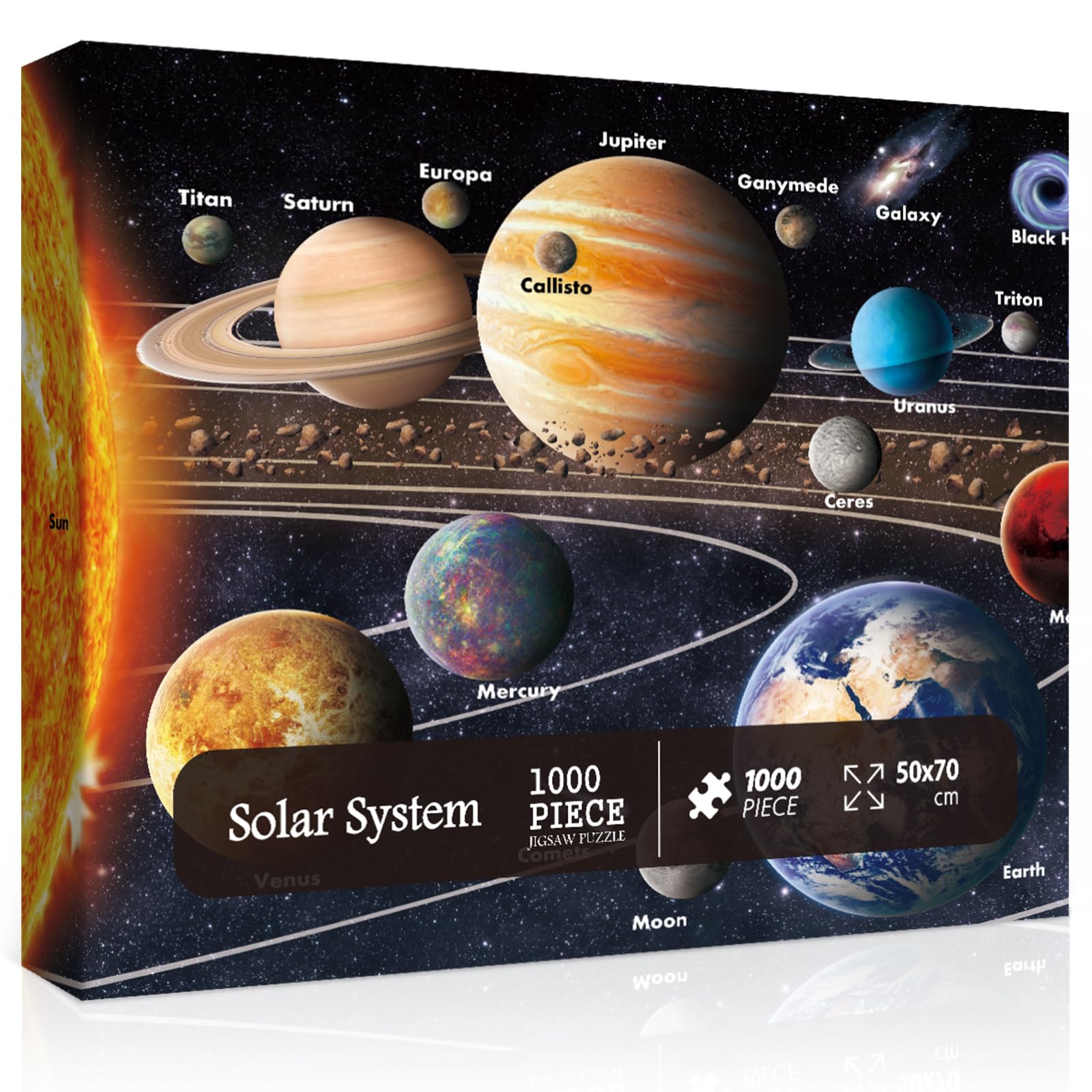 Amazon | 大人用スペースパズル 太陽系惑星ジグソーパズル 1000ピース