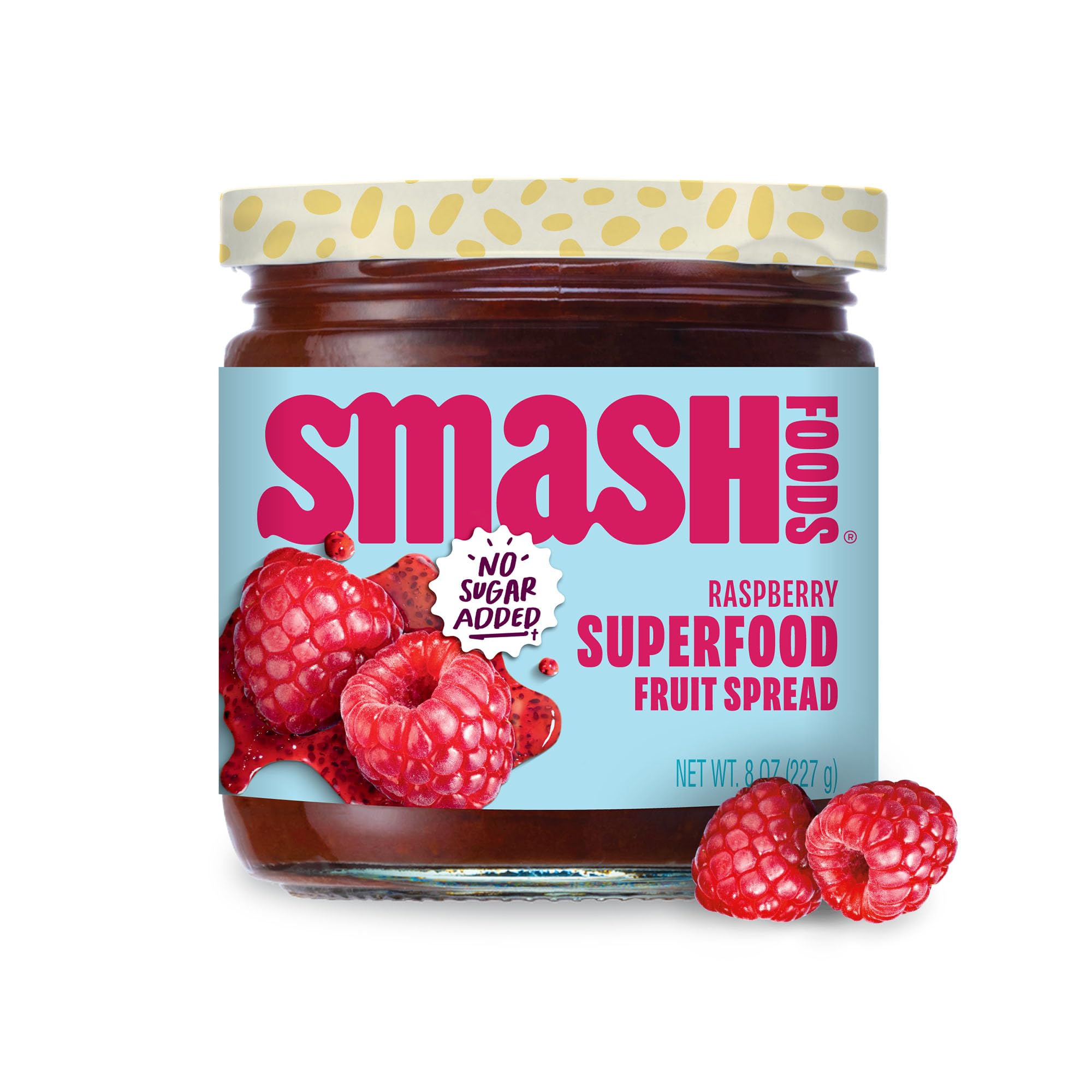 Amazon.com: Smash Foods Raspberry Jam | Low-Calorie, No Sugar