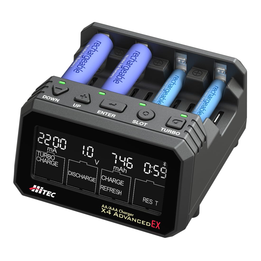 Amazon | ハイテック AA/AAA Charger X4 Advanced EX 日本正規品 44308