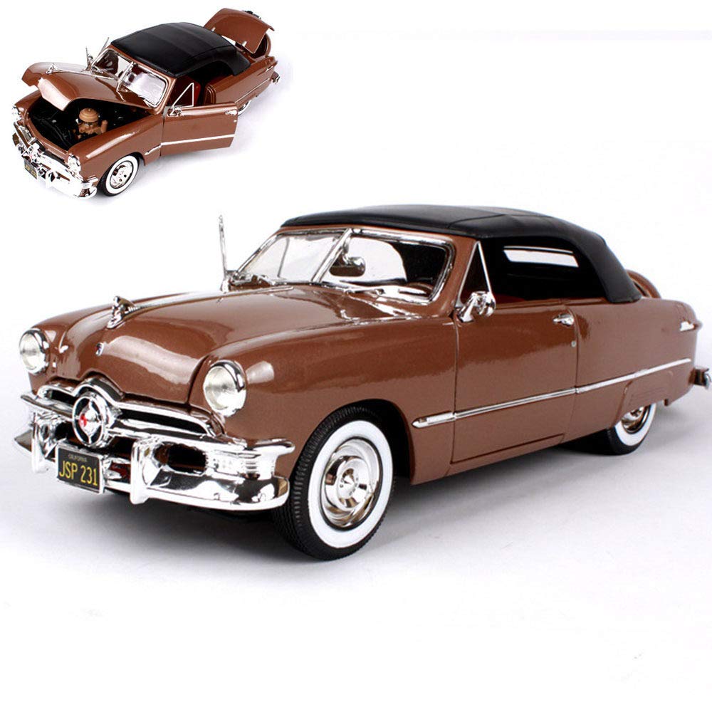 Amazon.co.jp: 1:18モデル車-1950フォードクラシックカーモデル車