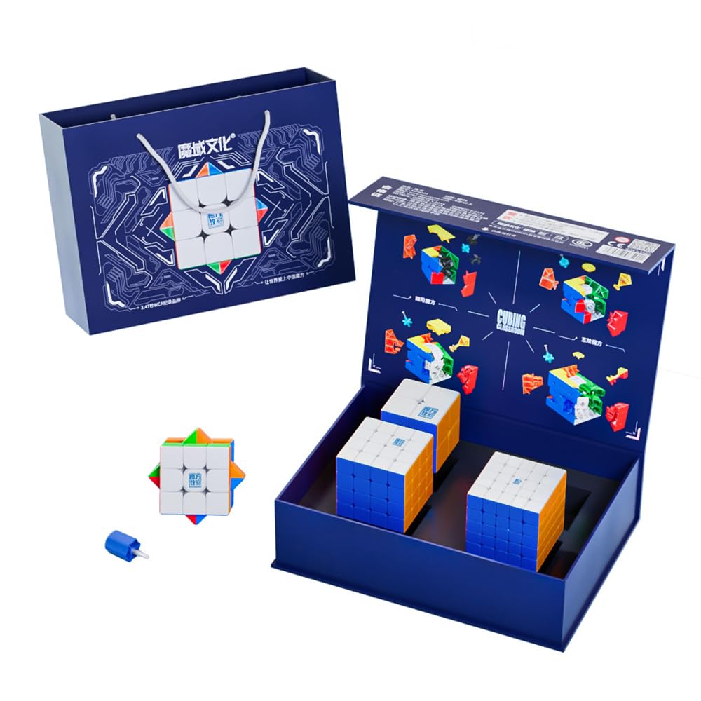 Amazon.com: BroMoCube MoYu Meilong Magnetic Speed Cube Set 2x2 3x3