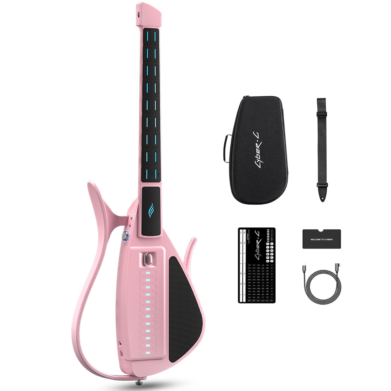Amazon | ENYA CYBER-G スマート弦なしエレキギター｜折りたたみ式