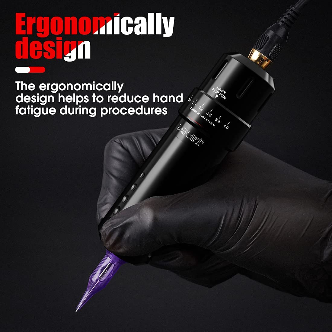 Amazon.com: Mast Tattoo Flip Corded & Cordless Tattoo Gun Kit