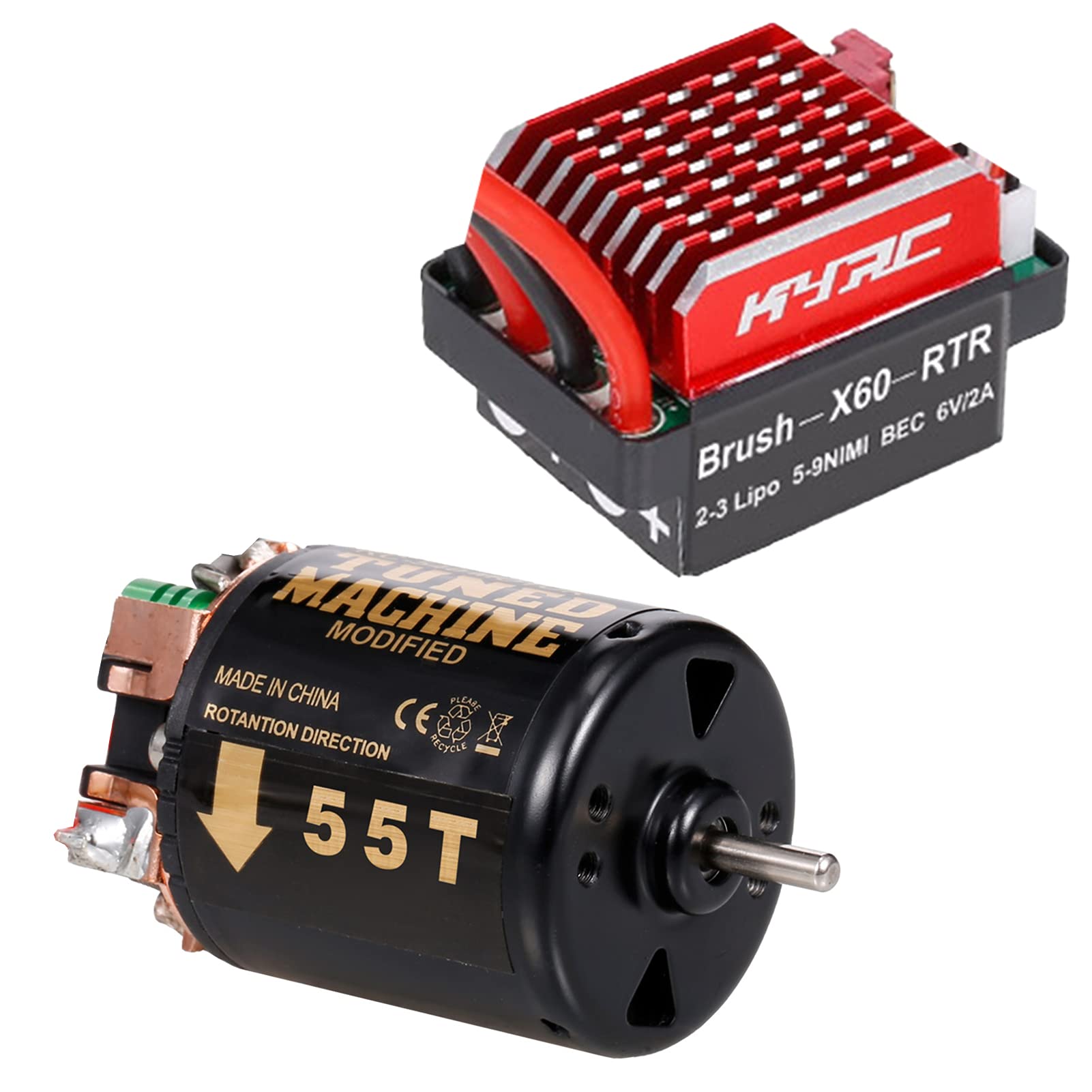 Amazon | GoolRC 540ブラシ付きモーターRCクローラーモーター55T3