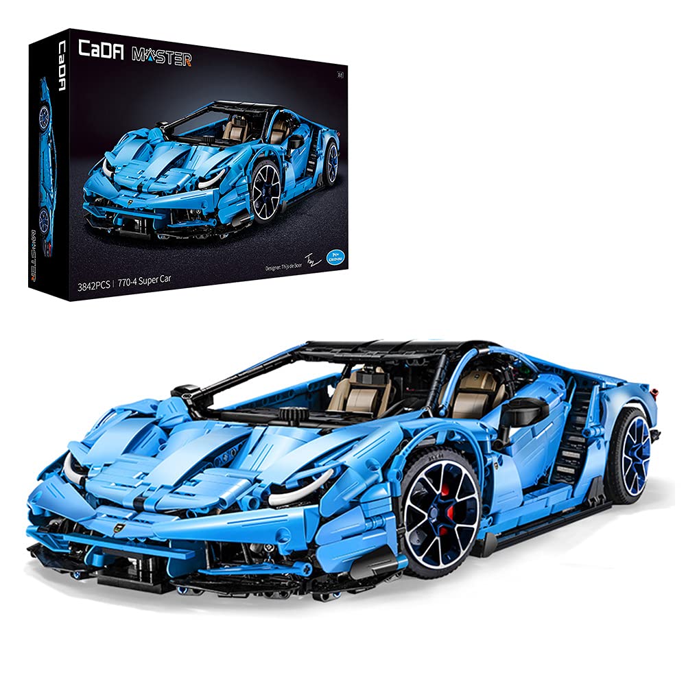 Amazon.co.jp: CaDA ブロックキット スポーツカー 3,842ピース 最長辺