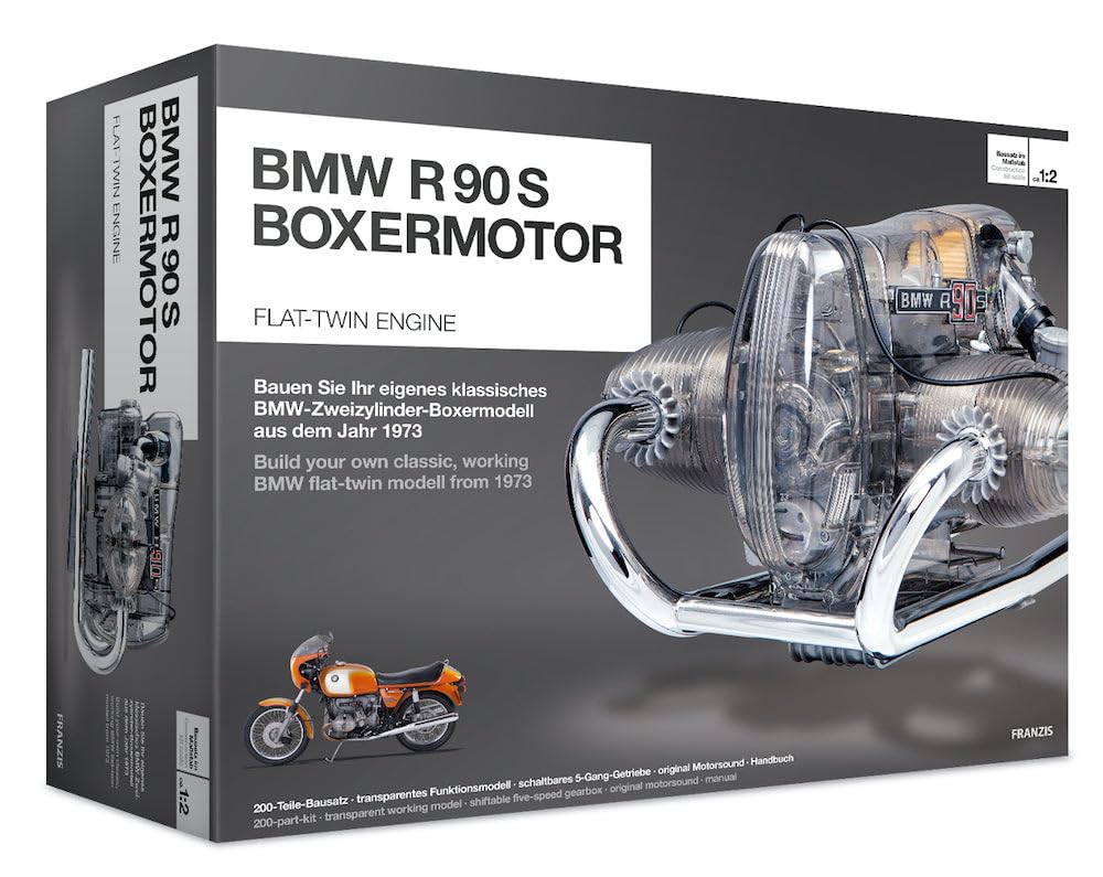 Amazon.com: Franzis BMW R/90-S Flat Twin Engine Model Kit with