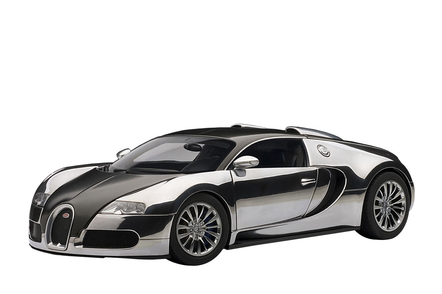 Amazon | AUTOart 1/18 ブガッティ ヴェイロン (ブラック/アルミニウム