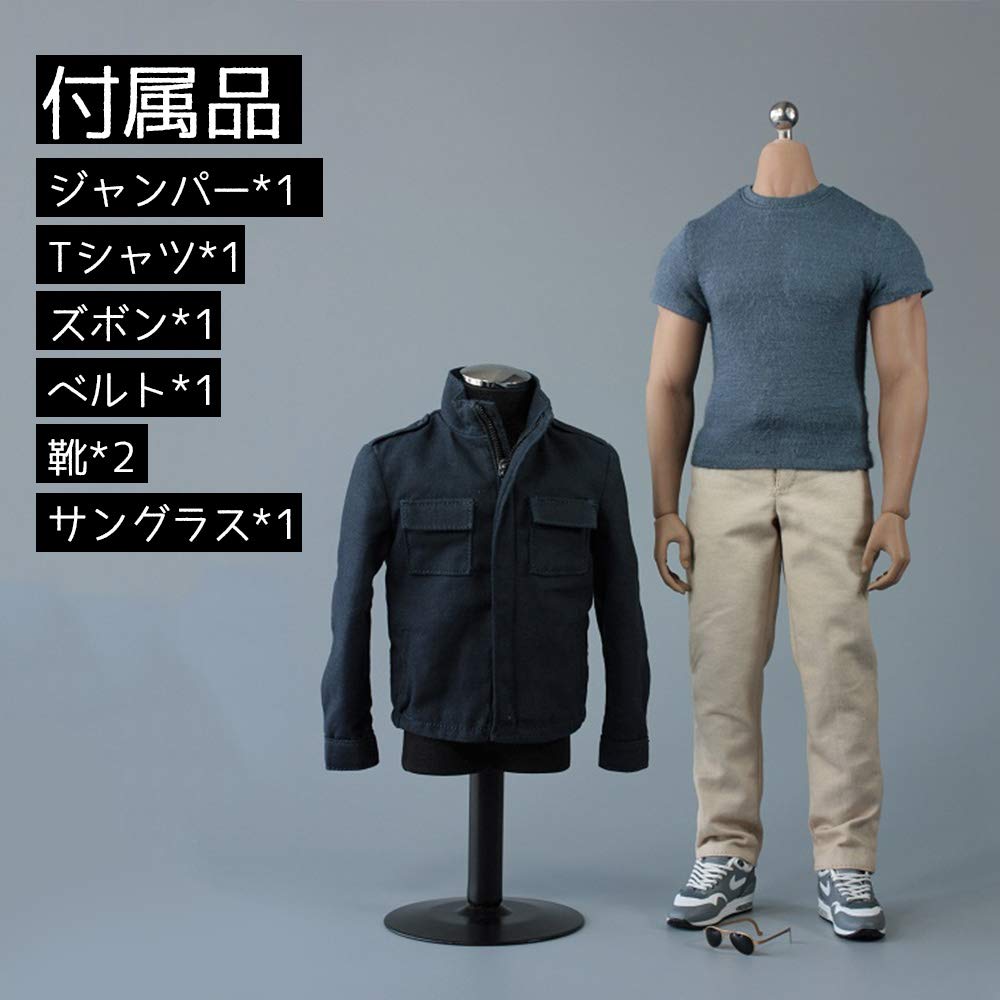 Amazon | 1/6 フィギュア メンズ服 スケール 男性 衣装 人形