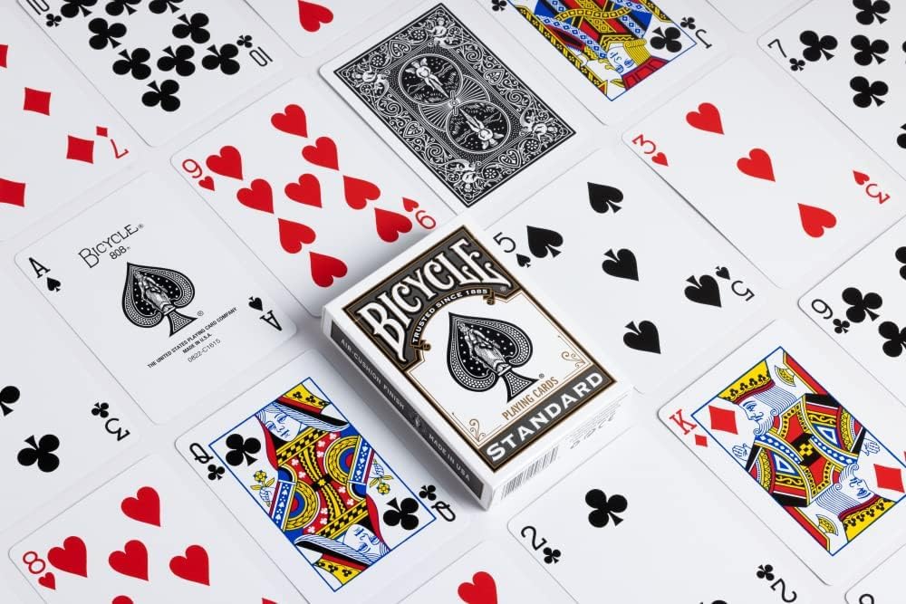 Amazon.com: Bicycle Rider Back Playing Cards, Standard Index, Red