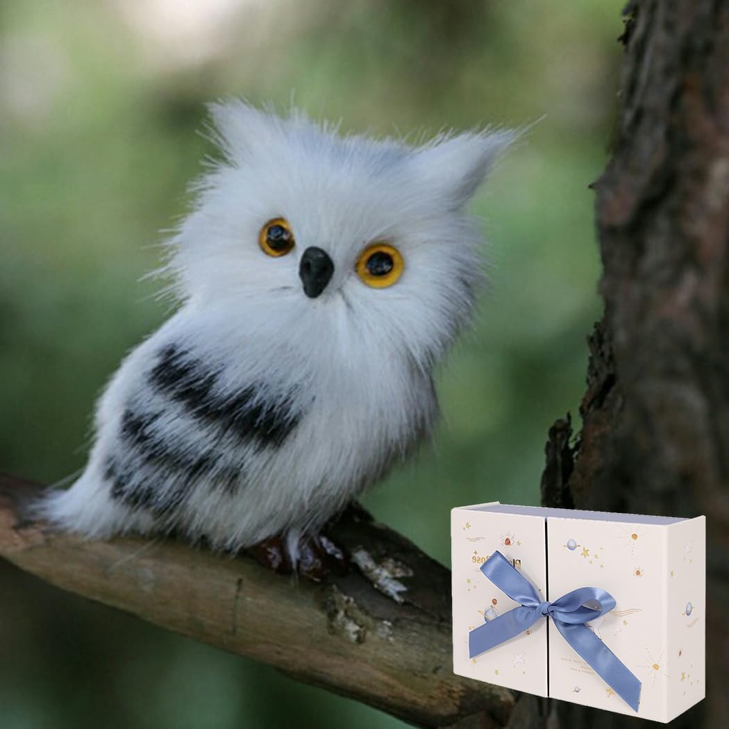 Amazon.co.jp: フクロウ 置物 モデル ラッピング付き 本物そっくり 鳥