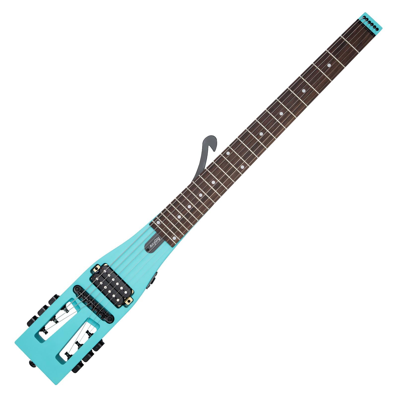 Amazon.com: Anygig Electric Guitar Practice Portable Travel Guitar
