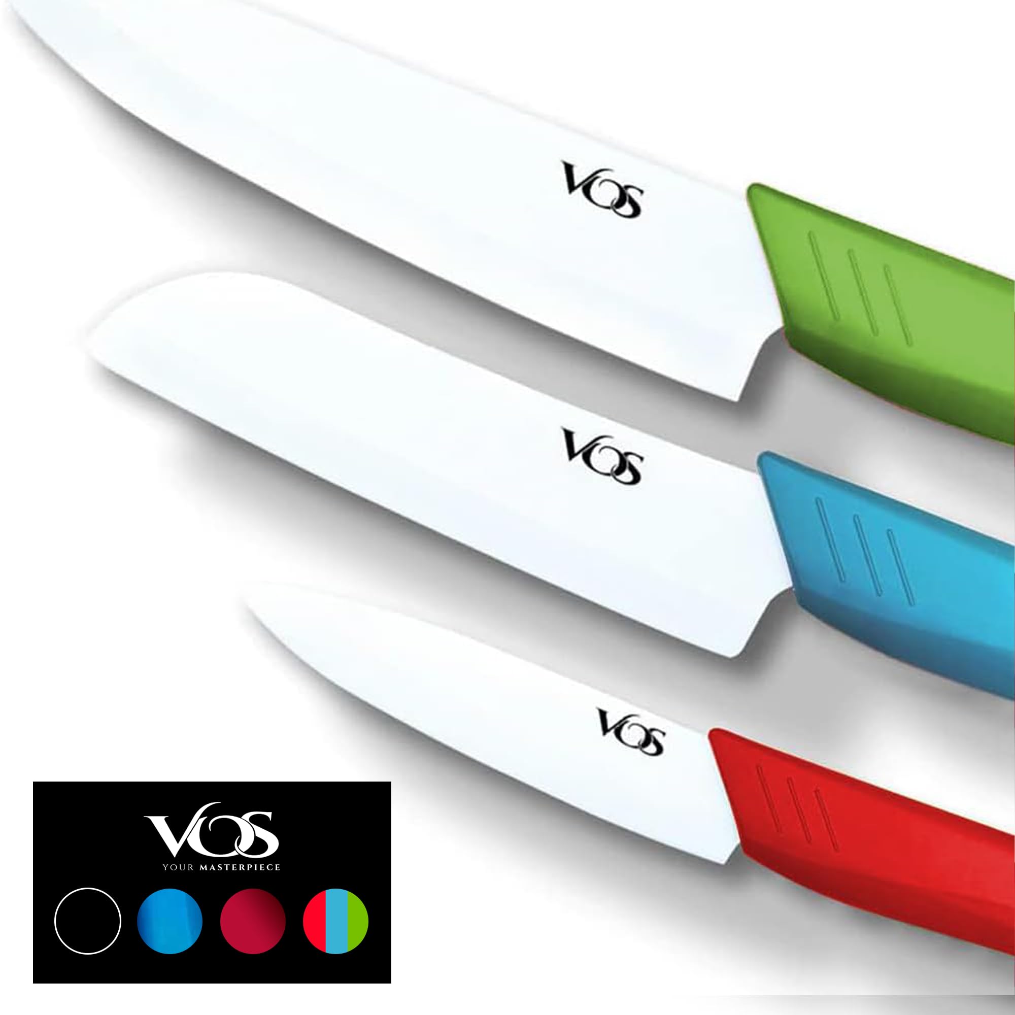 Amazon.com: Vos Ceramic Knife Set in Elegant Gift Box, Ceramic