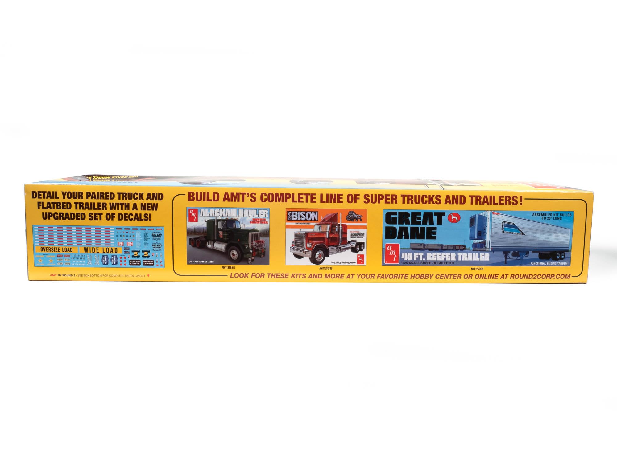 Amazon.com: AMT Fruehauf Flatbed Trailer 1:25 Scale Model KIt