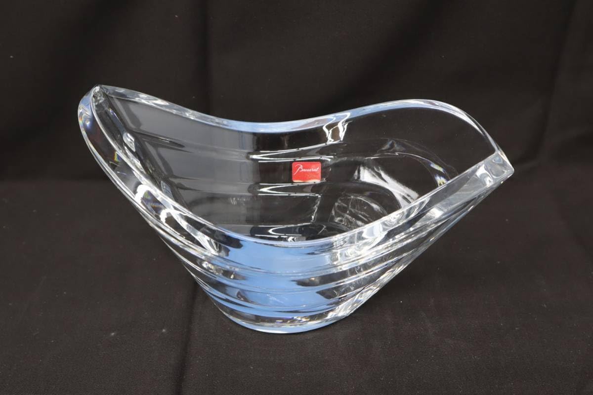 Amazon.co.jp: 資産家収蔵｜WAVE ウェーブ ベース 花器｜Baccarat