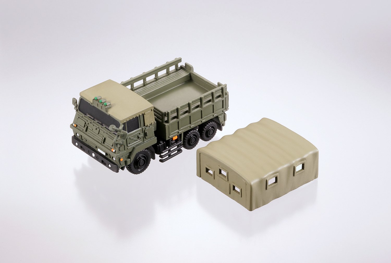Amazon | miniQ 陸上自衛隊 3トン半トラック新旧セット (73式大型