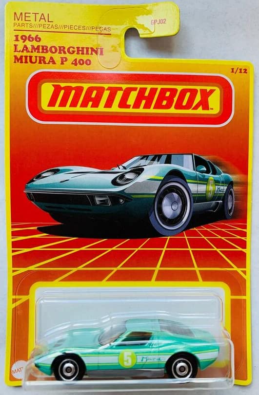 Amazon.com: Die Cast Matchbox 1966 Lamborghinis Miura P 400 1/12