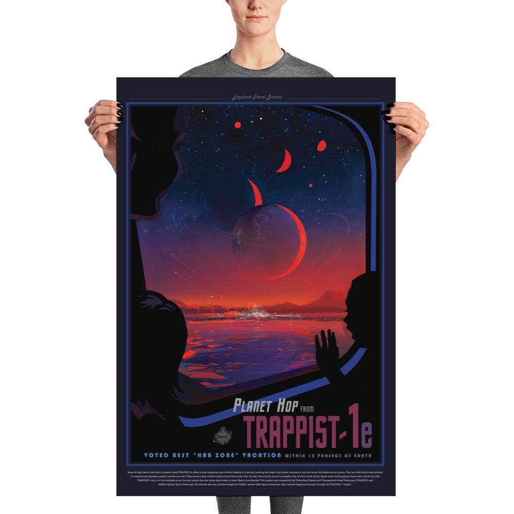 Amazon.co.jp: 惑星からホップTrappist 1e – ヴィンテージJPLスペース