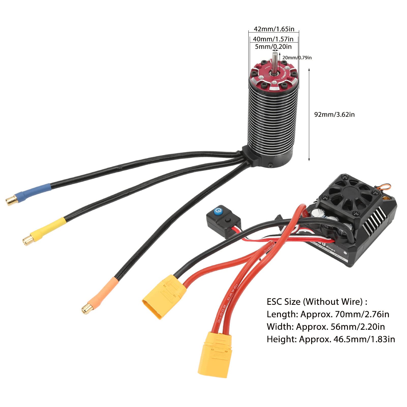Amazon.co.jp: ブラシレスモーター ESC コンボセット、1450KV