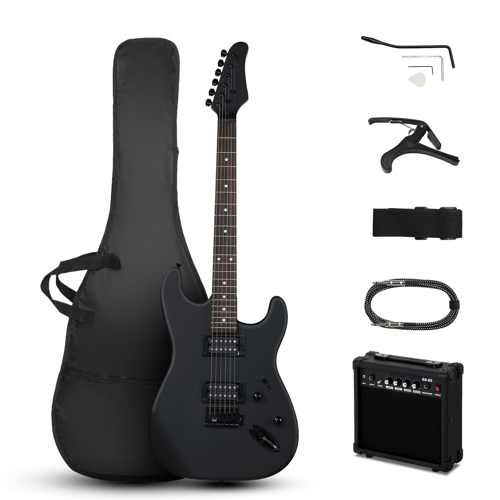 Amazon.com: Ktaxon Electric Guitar Kit, 39 Inch H-H Pickups