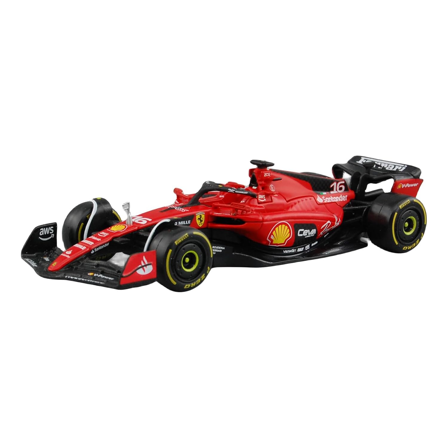 Amazon.com: Bburago 1/43 2023 Ferrari SF23 F1#16 Charles Leclerc
