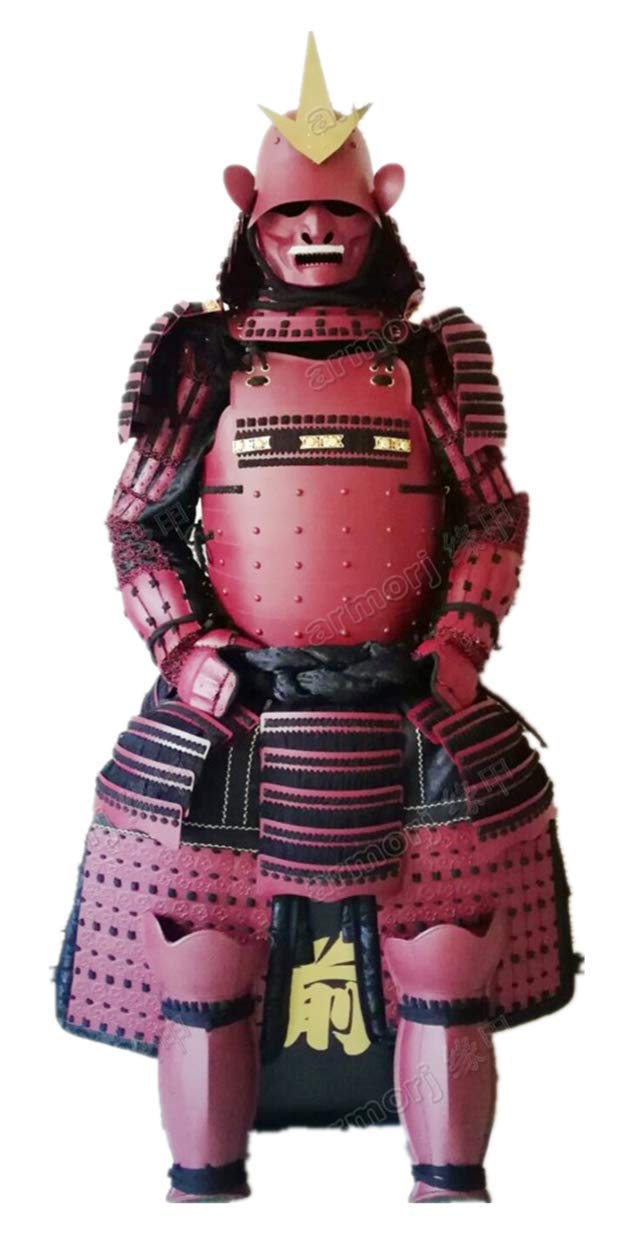 Amazon.co.jp: 身につけられる甲冑スーツ鎧 武士 鉄シルク剣赤O10 : ホビー