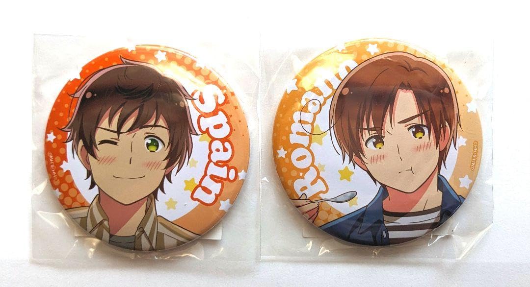 R*O様 ヘタリア イタリア アニメガ スクエア缶バッジ チェンジング缶 R*O様