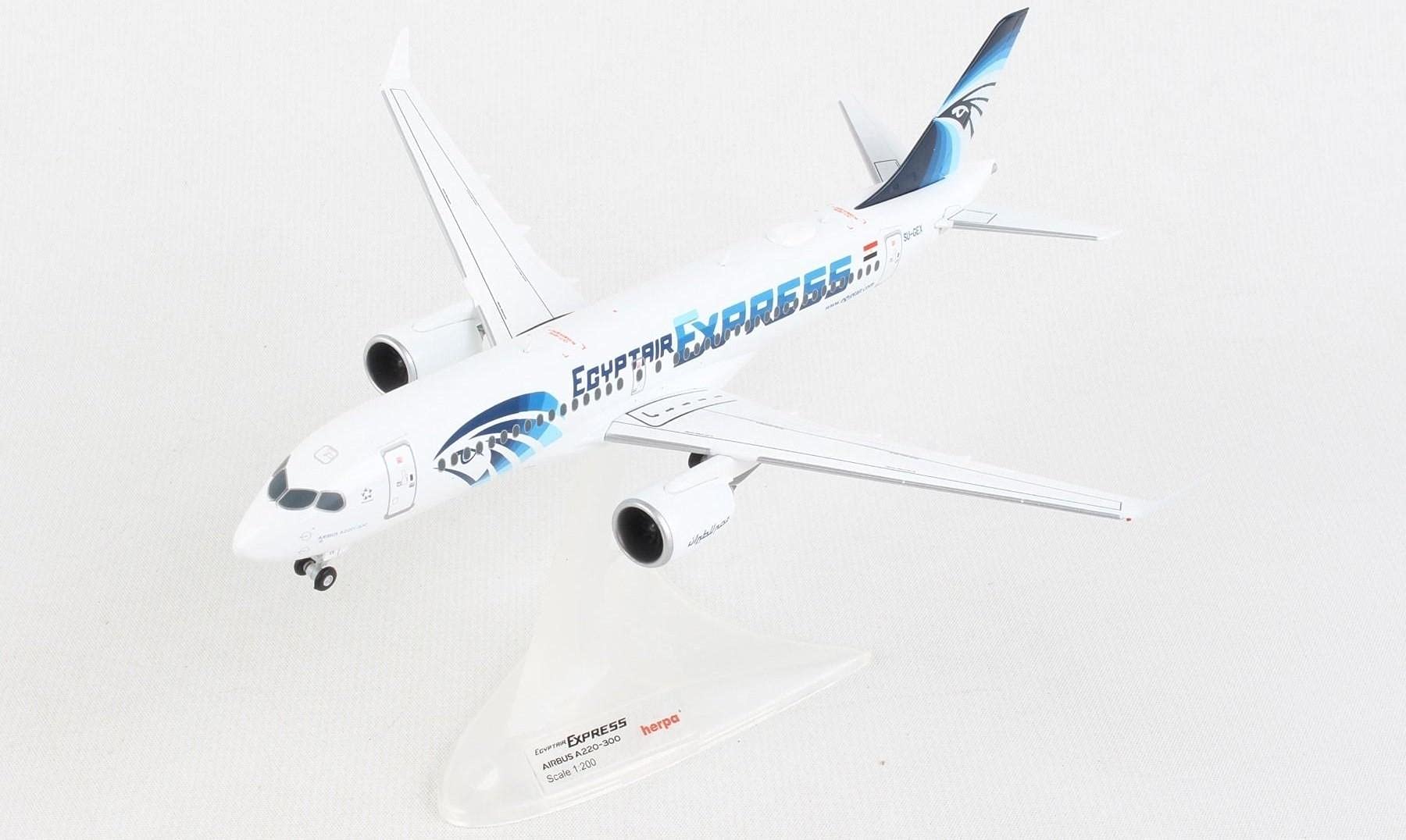 Egypt Air Express Airbus A220-300 1/200 by Herpa: Buy Online at