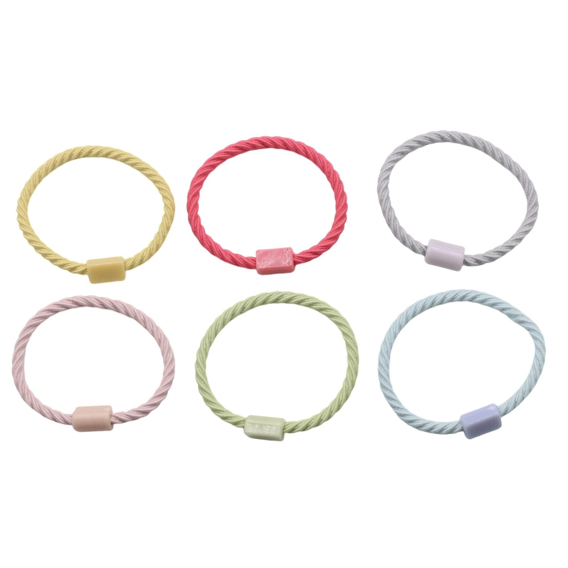 Amazon | KUKU工房 台座付ねじりヘアゴム 直径3.5cm 太さ2.5mm キッズ