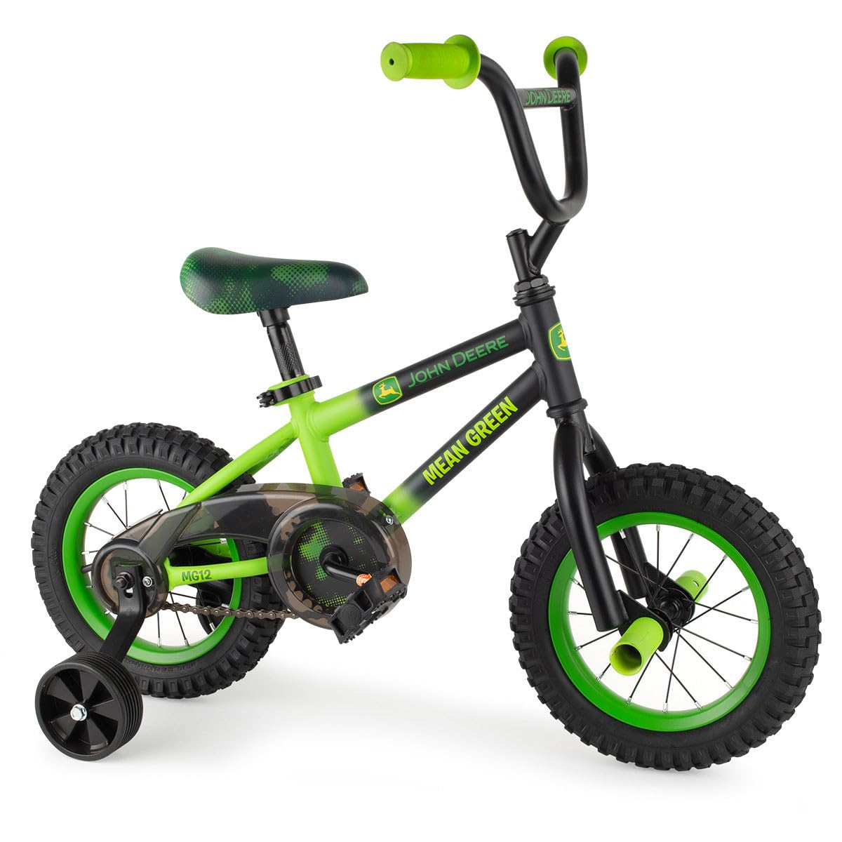 Amazon.com: John Deere Mean Green Kid's Bicycle with Removable