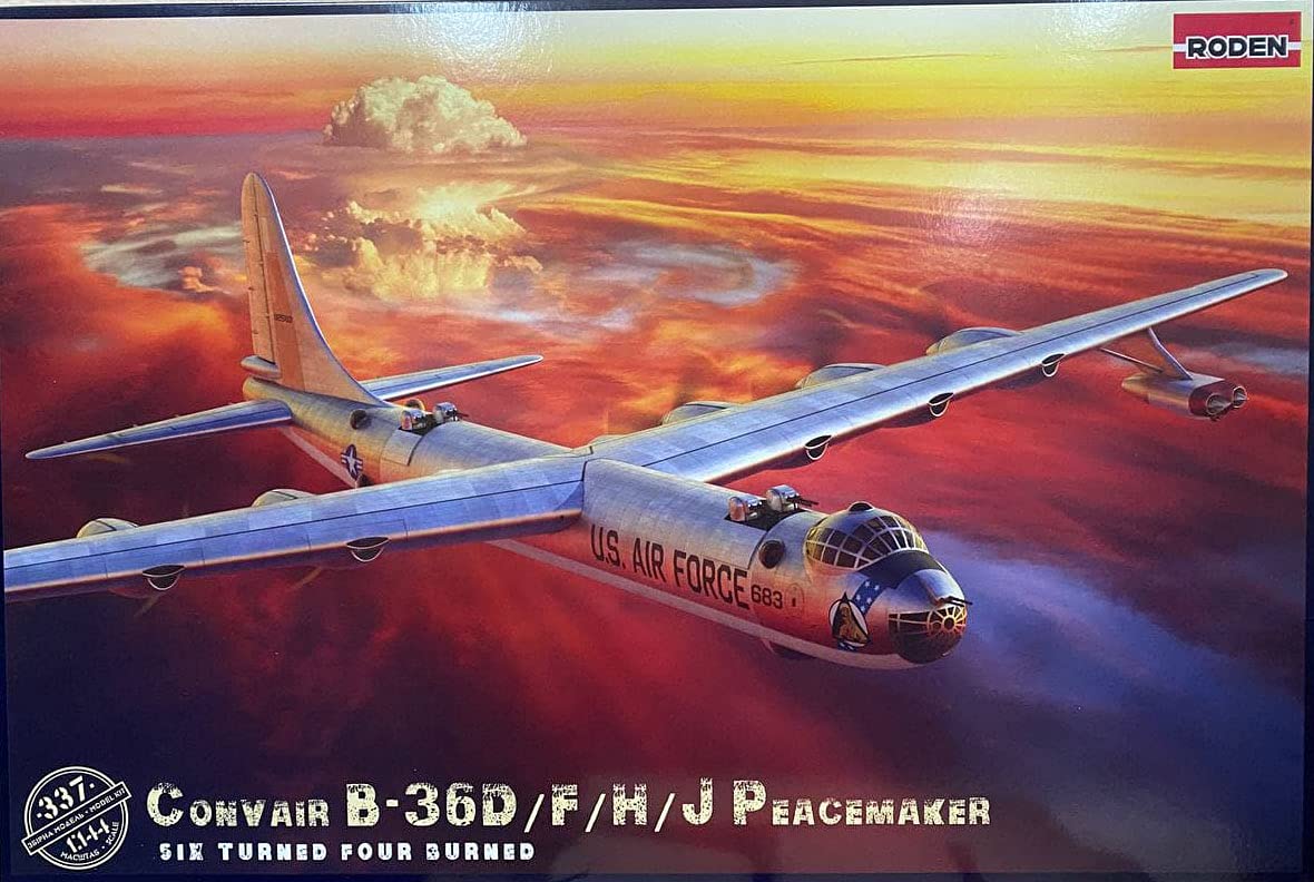 Amazon | Roden 337-1/144 - コンベア B-36D ピースメーカー 航空機