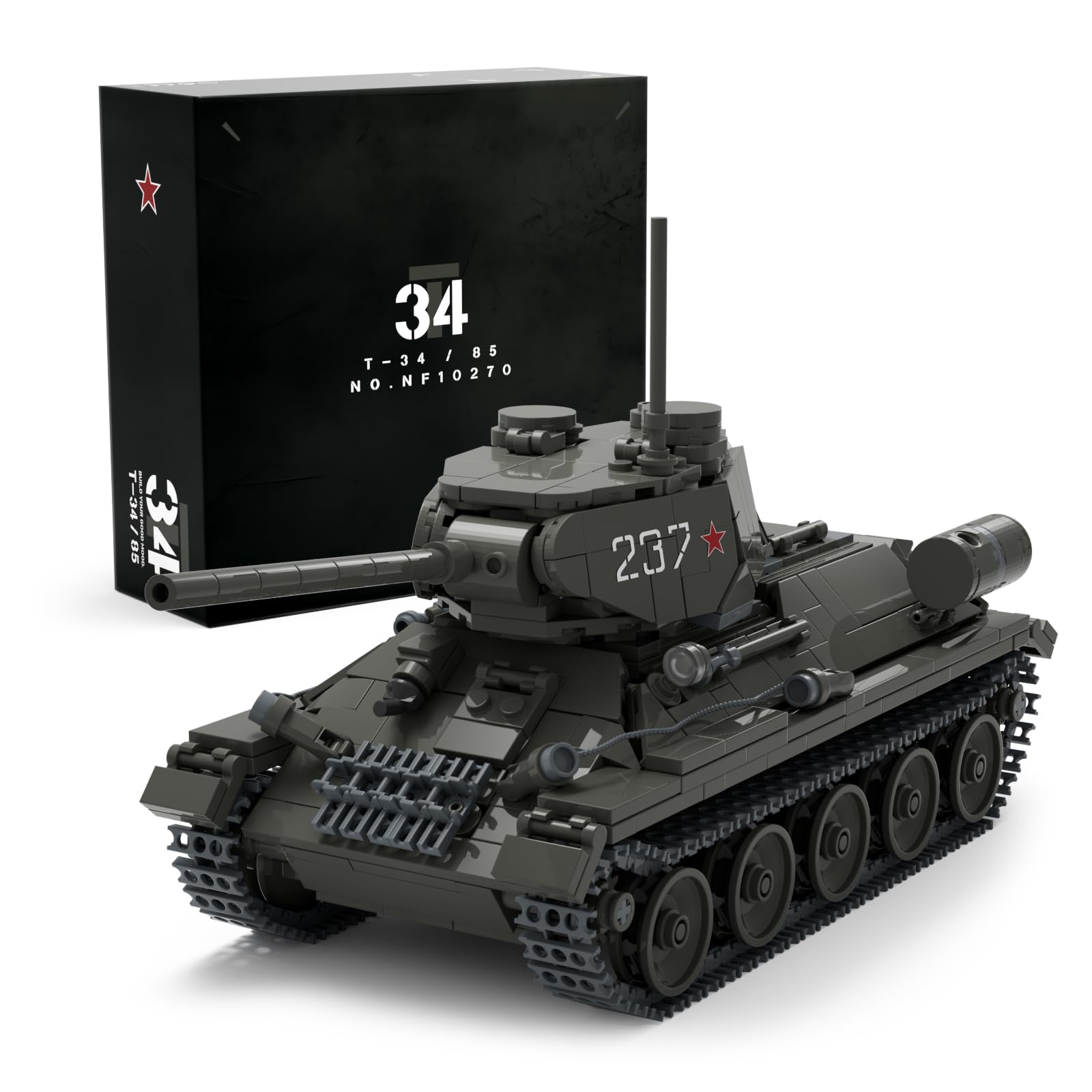 Amazon.co.jp: Nifeliz T34/85 戦車 WW2 軍用戦車組み立てセット 大人