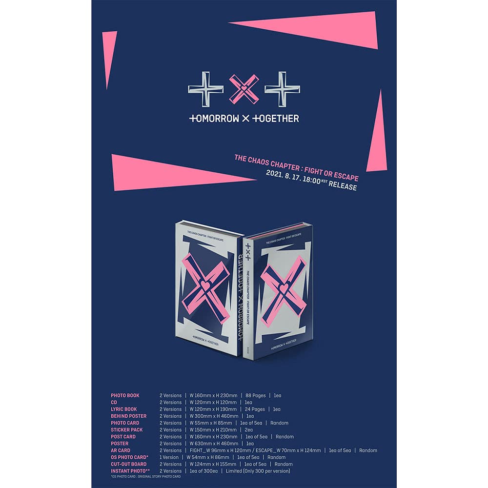 Amazon.com: TXT The Chaos Chapter : Fight or Escape 1st Repackage