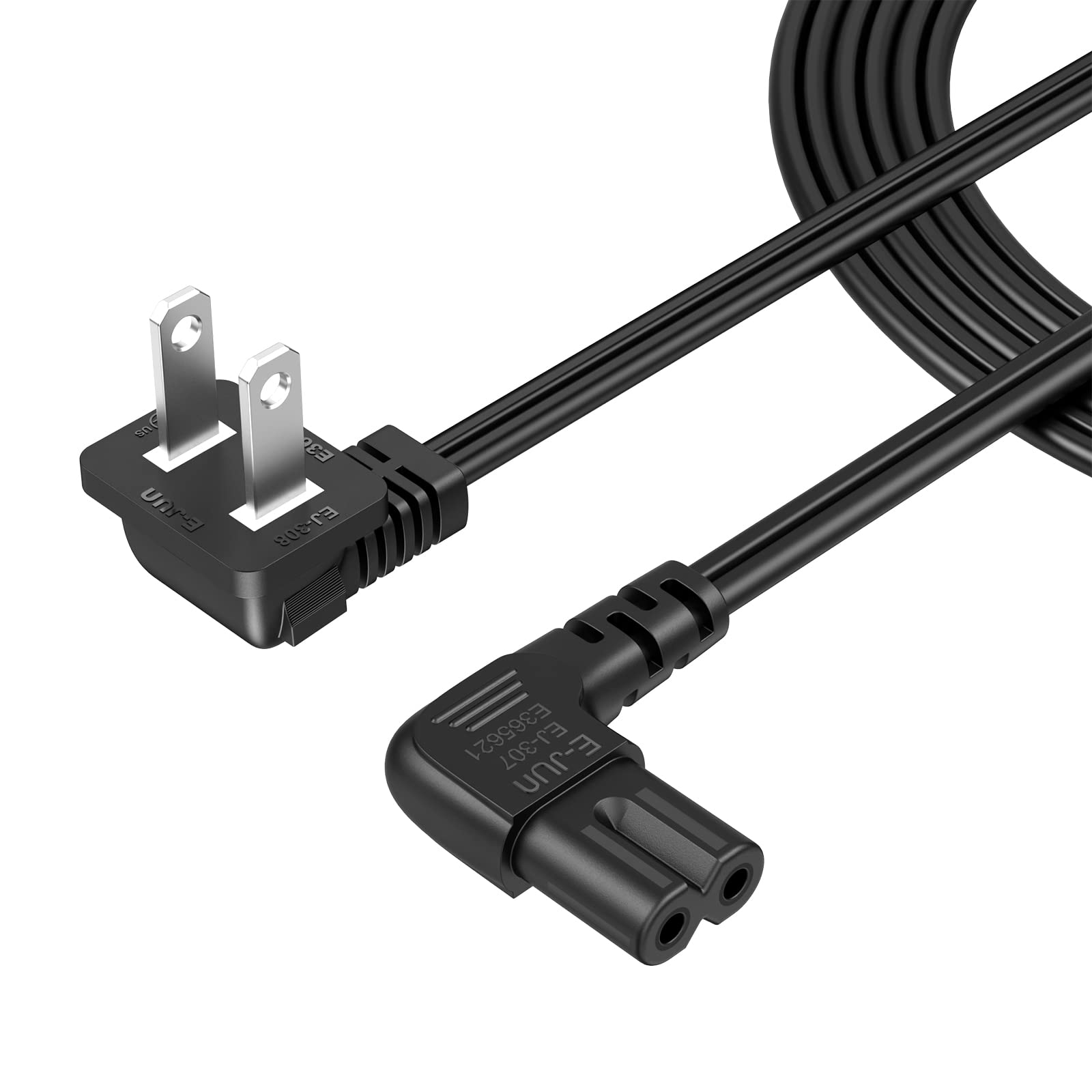 Amazon.com: CableCreation 6 Feet 18 AWG Angled 2-Slot Non