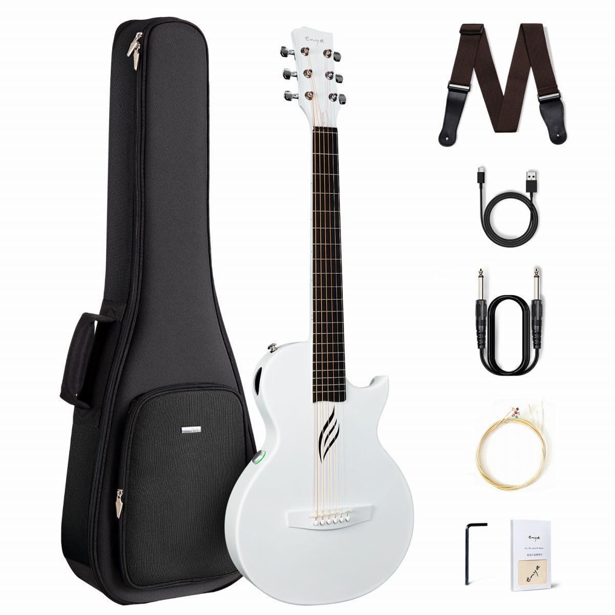 Amazon | ENYA NOVA GO/SP1 White エレアコ 国内正規品 生音エフェクト