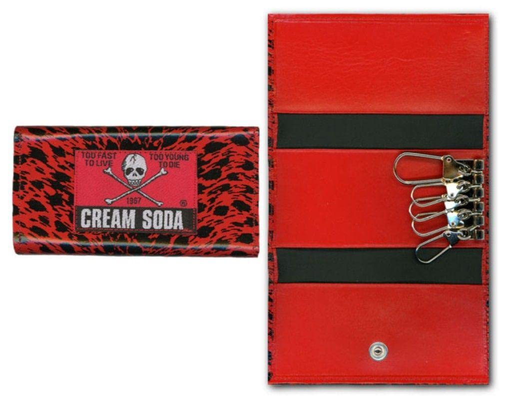 Amazon.co.jp: クリームソーダ cream soda キーケース 赤ヒョウ柄