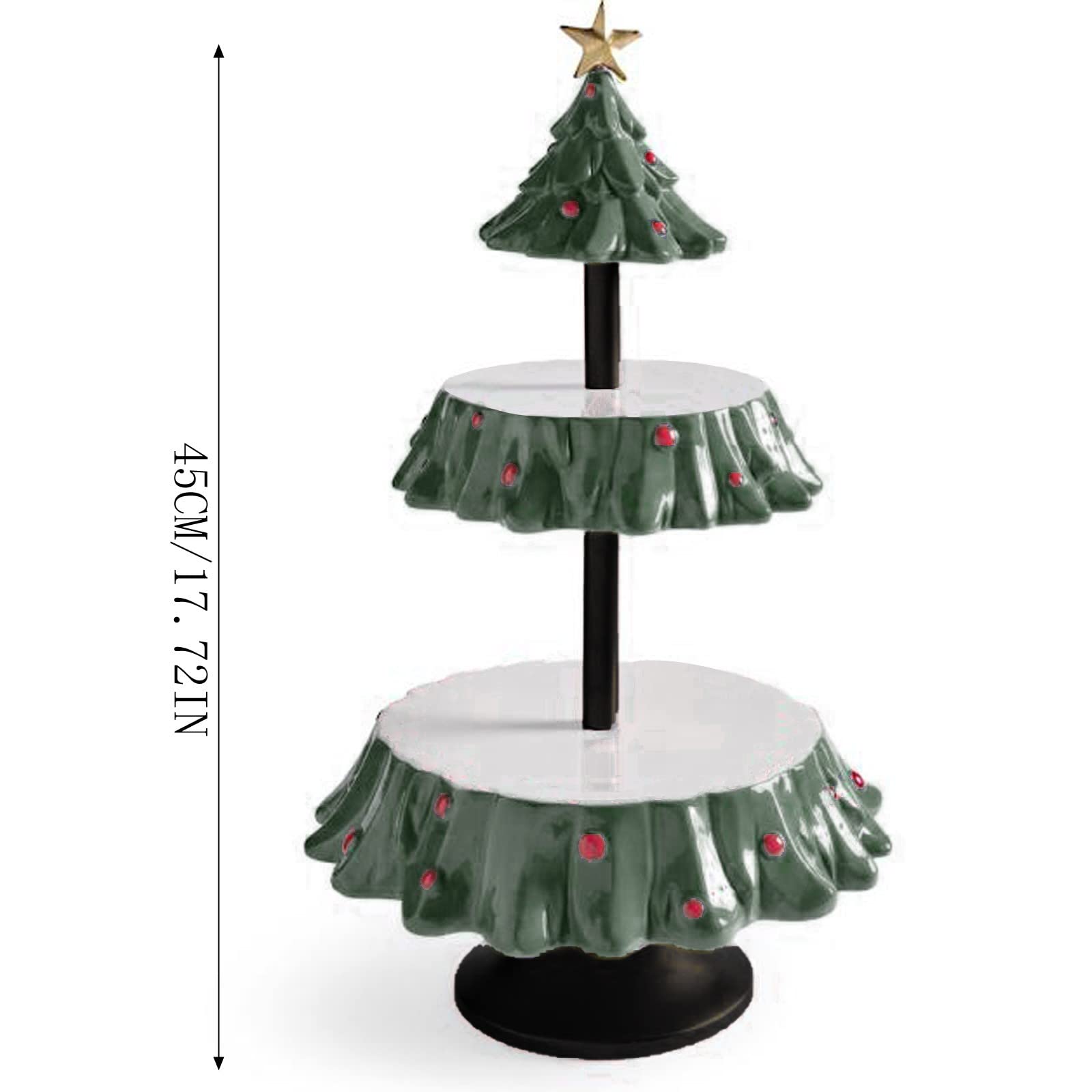 Amazon.co.jp: Foughi カップケーキスタンド クリスマスツリー ケーキ