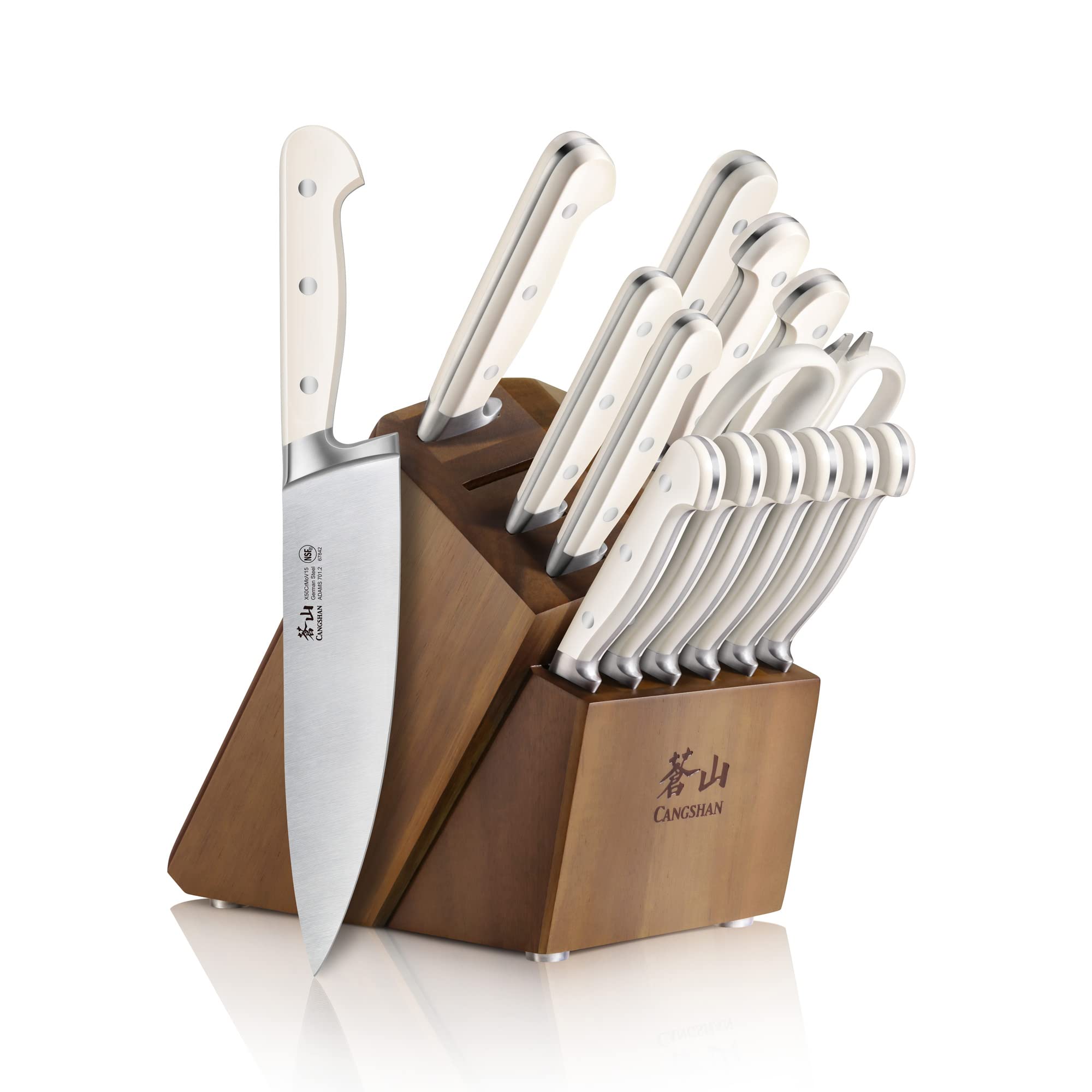 Amazon.com: Cangshan Adams Series 1027273 German Steel Forged 15
