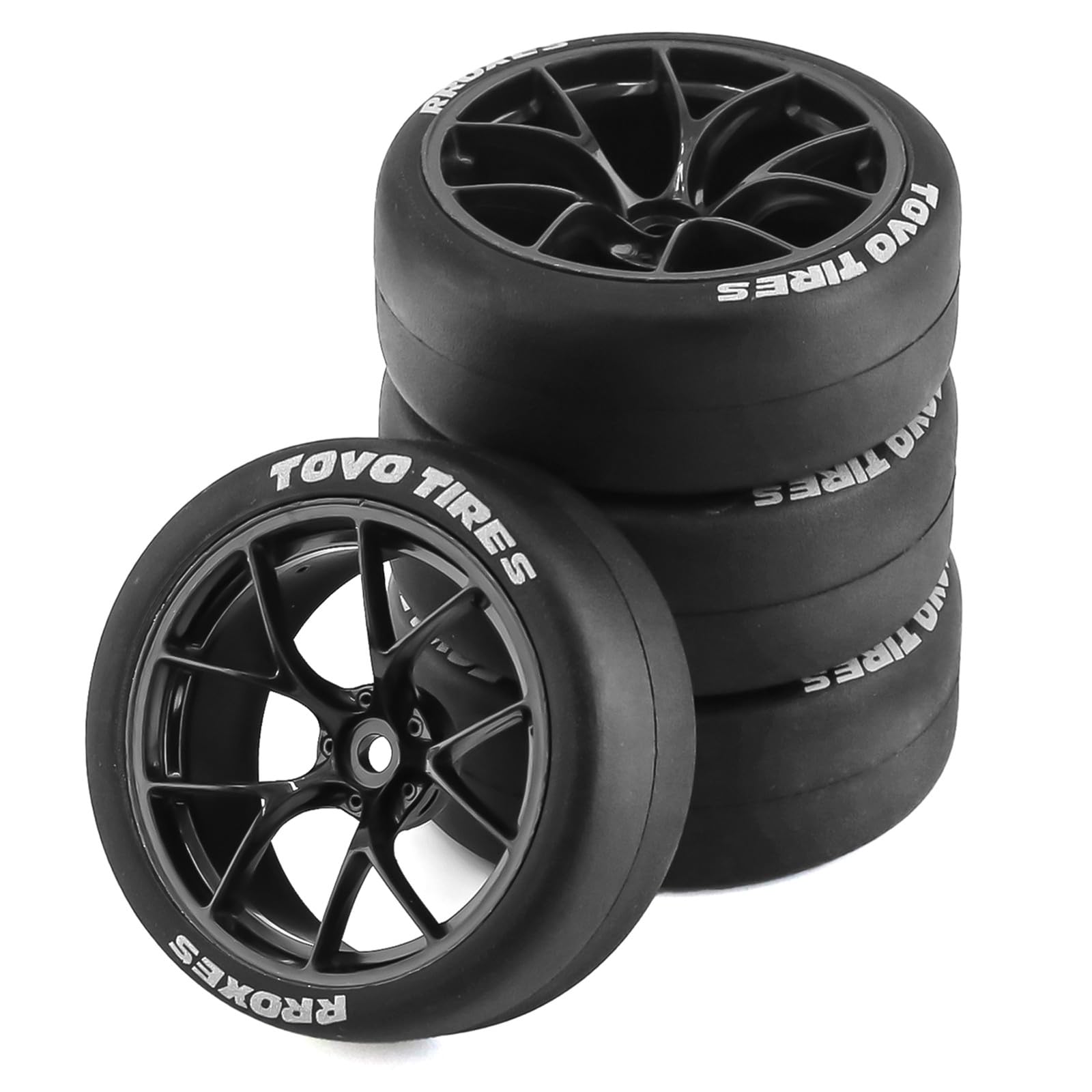 Amazon | Chanmoo 1/10 RC ドリフトタイヤとプラスチックホイール リム
