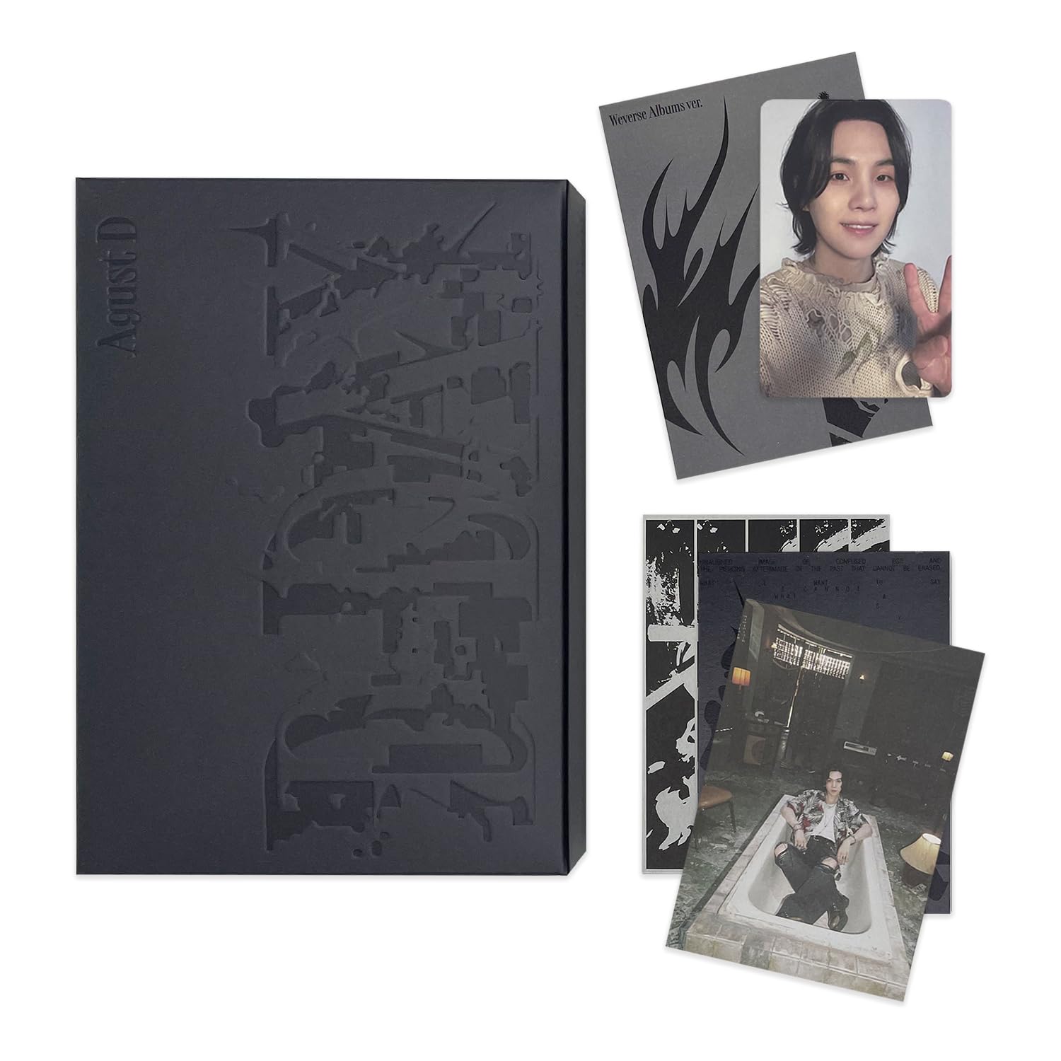 Amazon.com: Agust D (SUGA) - [D - DAY] (Weverse Albums Ver.) Outer
