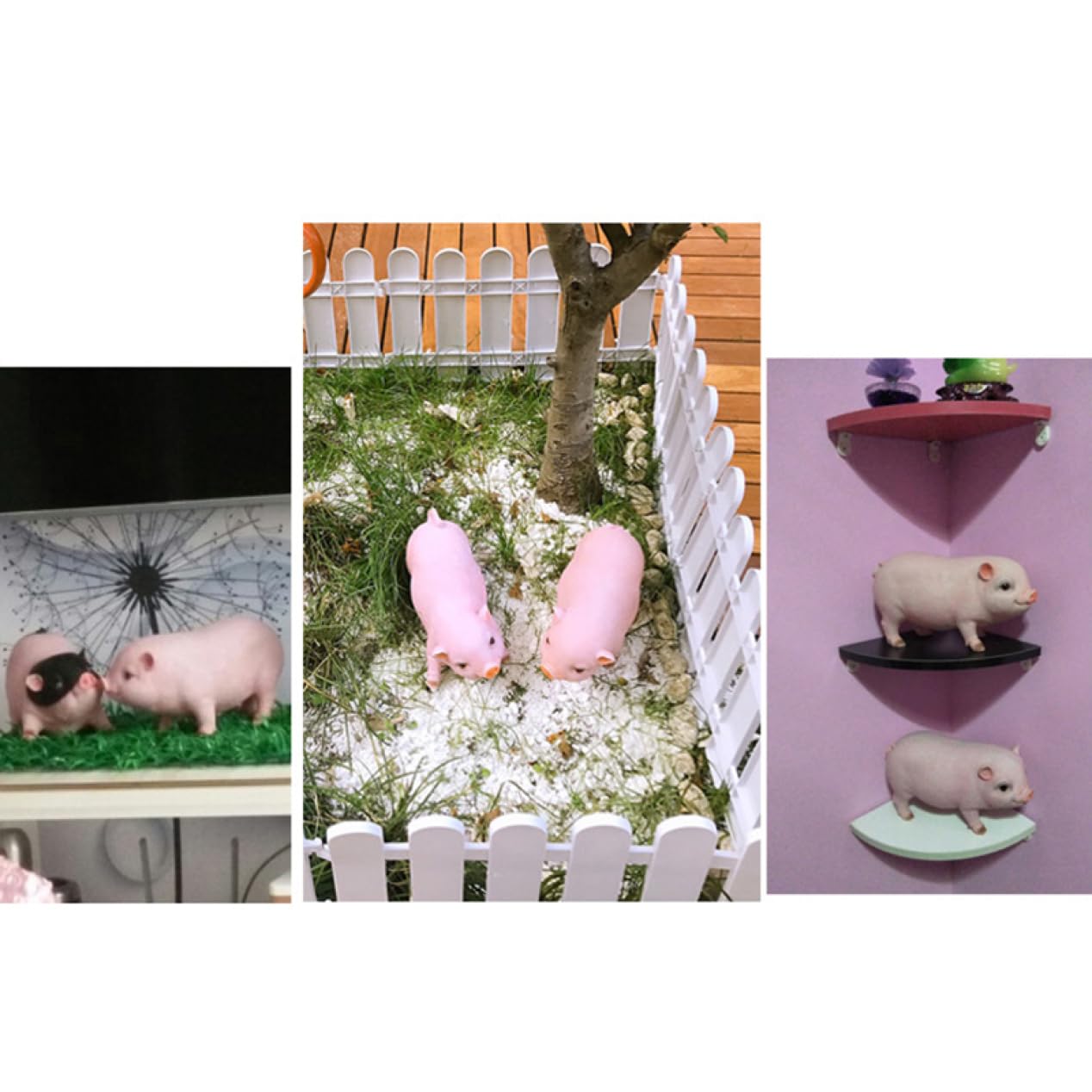 Amazon.co.jp: JAnjiaLxY ぶた 置物 置き物 雑貨 豚 ブタ pig タイプ1