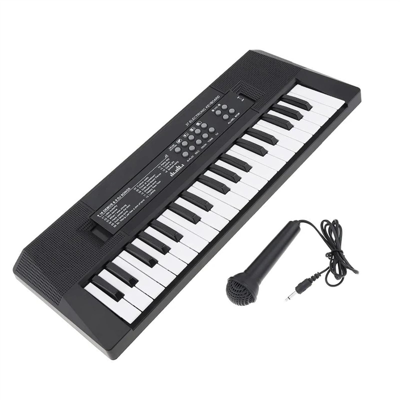 Amazon | ブラック 37 キー内蔵スピーカー電子キーボードピアノ