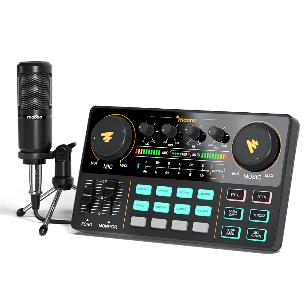 Amazon | MAONO オーディオミキサー オーディオインターフェース Mixer