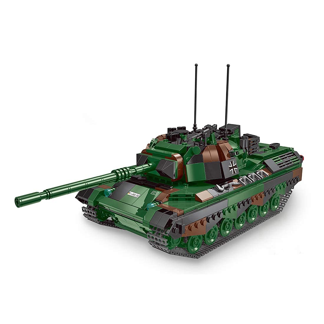 Amazon.co.jp: 1145Pieces WW2ミリタリーレオパルト1主力戦車、戦車