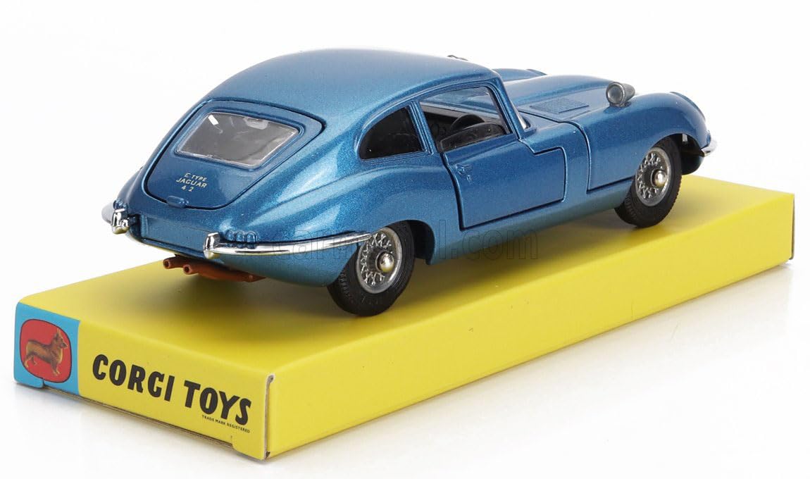 Amazon | コーギー 1/43 ジャガー Eタイプ 2+2 1968 ブルー Corgi