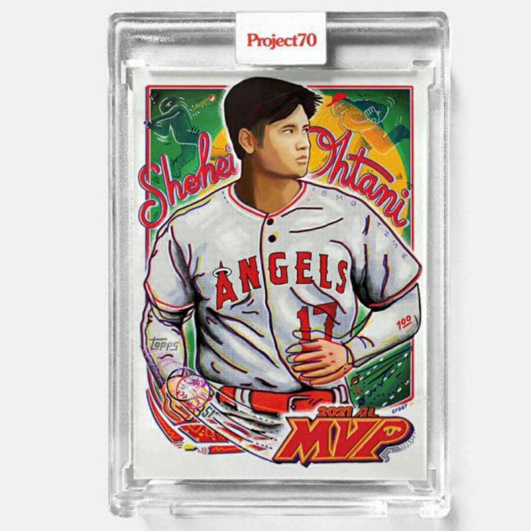 大谷翔平をAndrewThiele が描いたToppsProject70カード