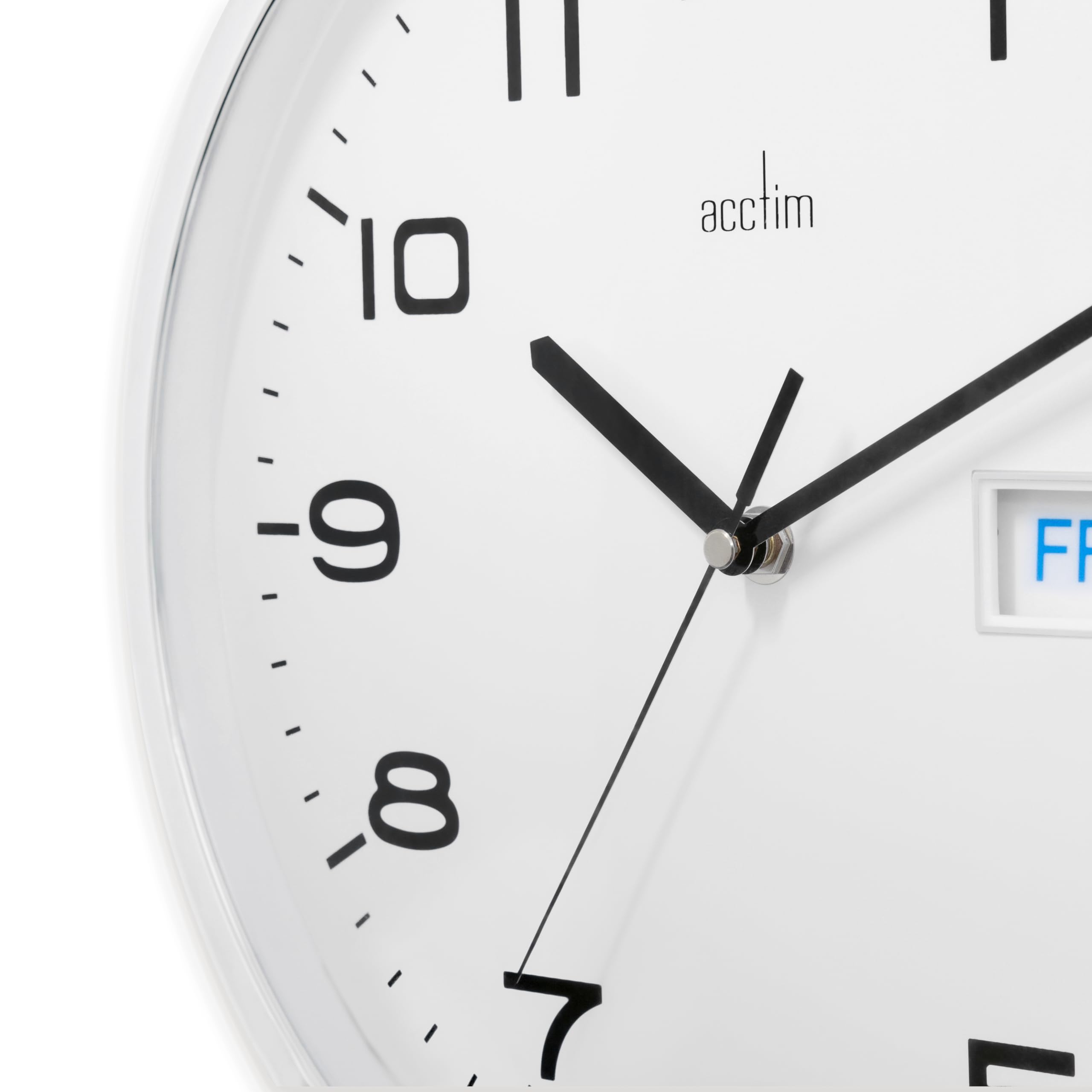 Amazon.com: Acctim Calendar Wall Clock, White, 32cm Diameter