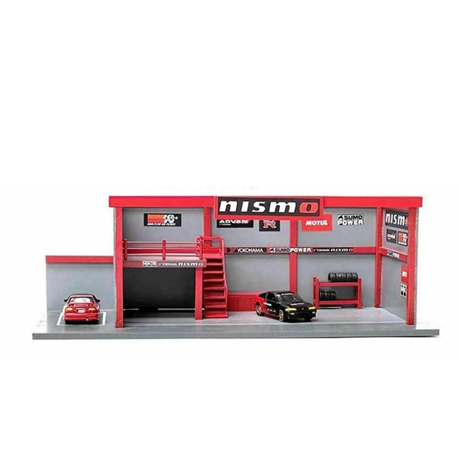 Amazon.co.jp: Nismo デカール ガレージ ジオラマ 1:64スケール