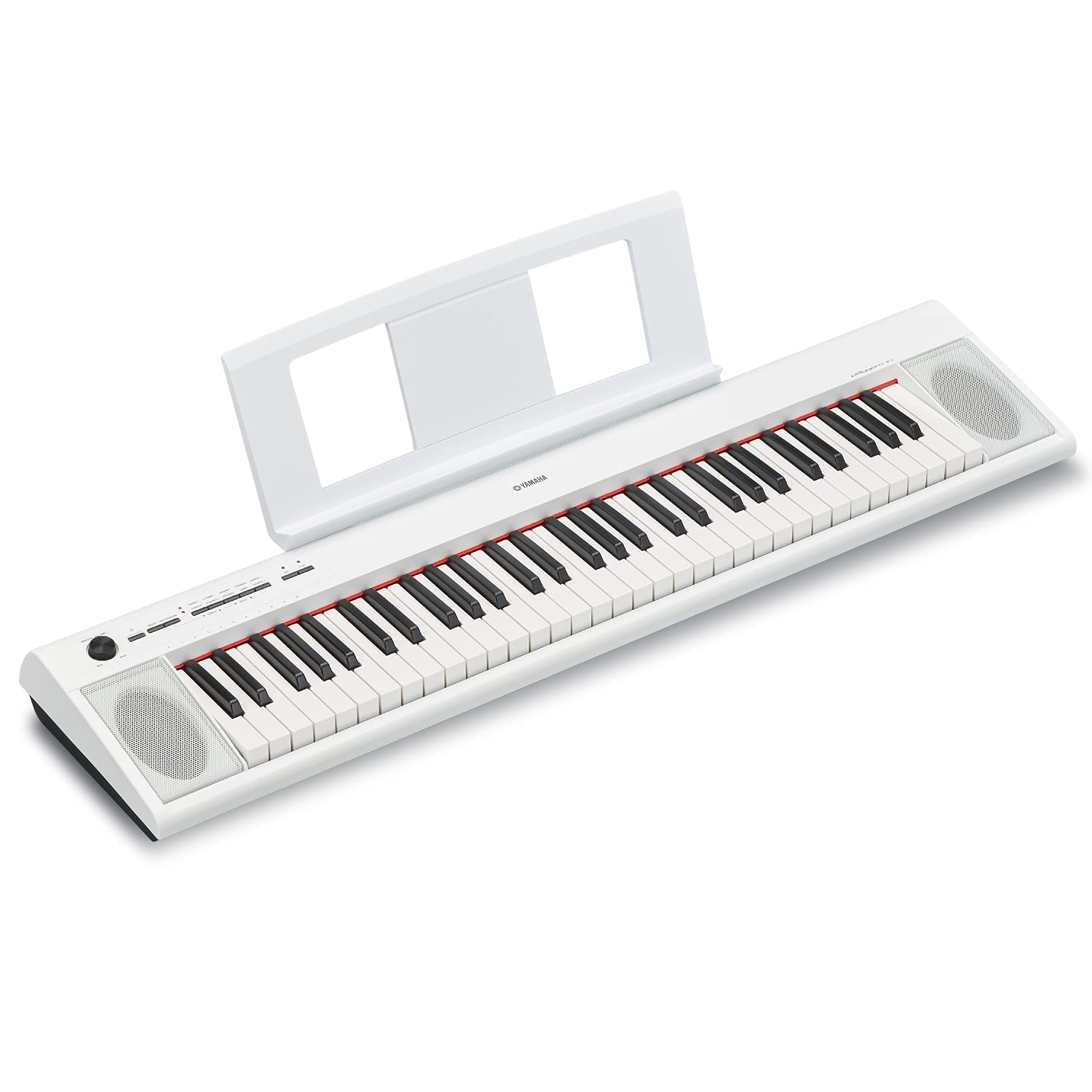 Amazon | ヤマハ YAMAHA 電子キーボード piaggero ホワイト NP-12WH
