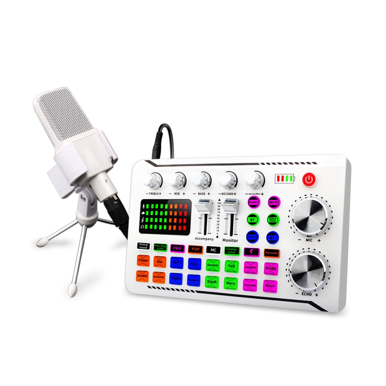 Amazon | BONKYO M998カラオケマイク セット家庭用 DJ ミキサー セット