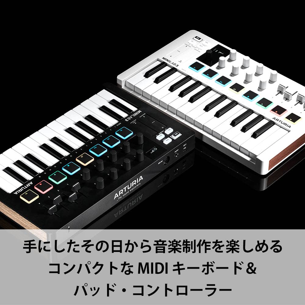 Amazon | ARTURIA MIDI キーボード コントローラー MiniLab 3 BK